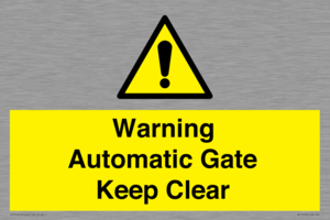 Warning Automatic Gate Keep Clear